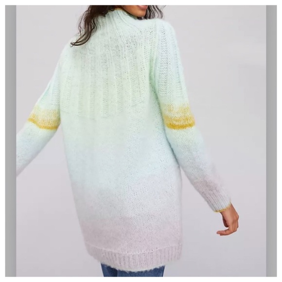 Anthropologie Perri Ombré Oh So Soft Alpaca Blend Tunic Sweater M & L - Picture 7 of 17